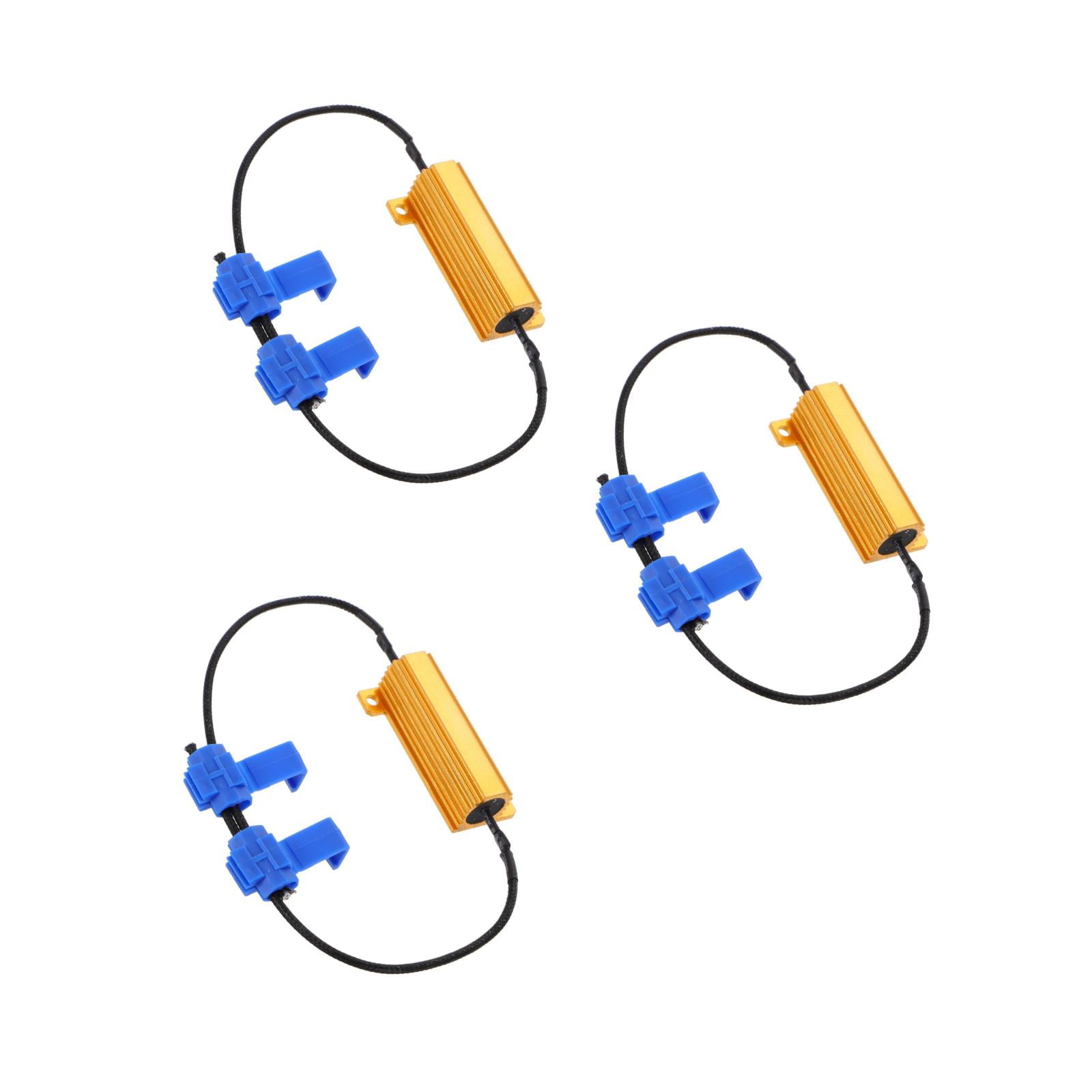 Hemoton 3-Pack 50W 6 Ohm Load Resistor Kit for LED Turn Signal Error ...