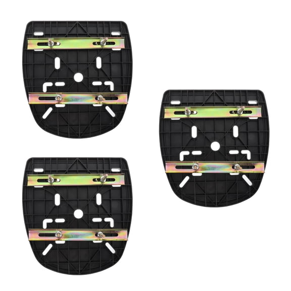 Hemoton 3 Sets  Motorbike Rear Box Mounting Plate Motorcycle Rear Box Holder Base Top Case Mount Motorcycle Tail Trunk Luggage Rack Mount