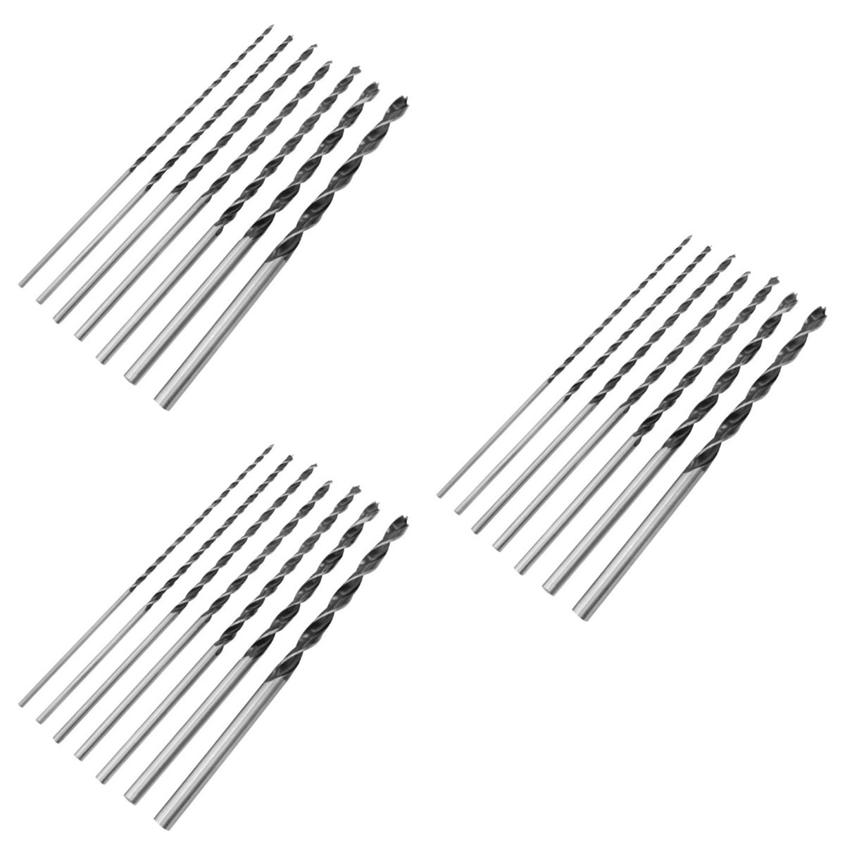 Hemoton 3 Sets Wood Drill Bits and Steel Woodworking Reamers for Cutting Wood and Plastic Materials, Precision Tools