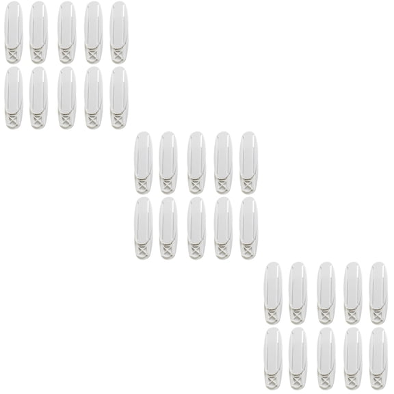 Hemoton 30 Pairs of Punch-free Socket Holder Wall-mounted Cable Patch Panel Stand