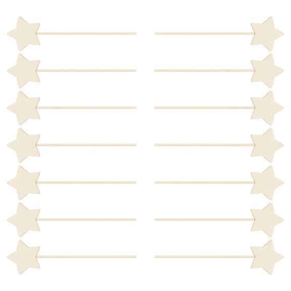 DEEPCRAFF DIY Fairy Wand Unfinished for Dance Party Art Projects 30Pcs 13.4X3.1X3.1in