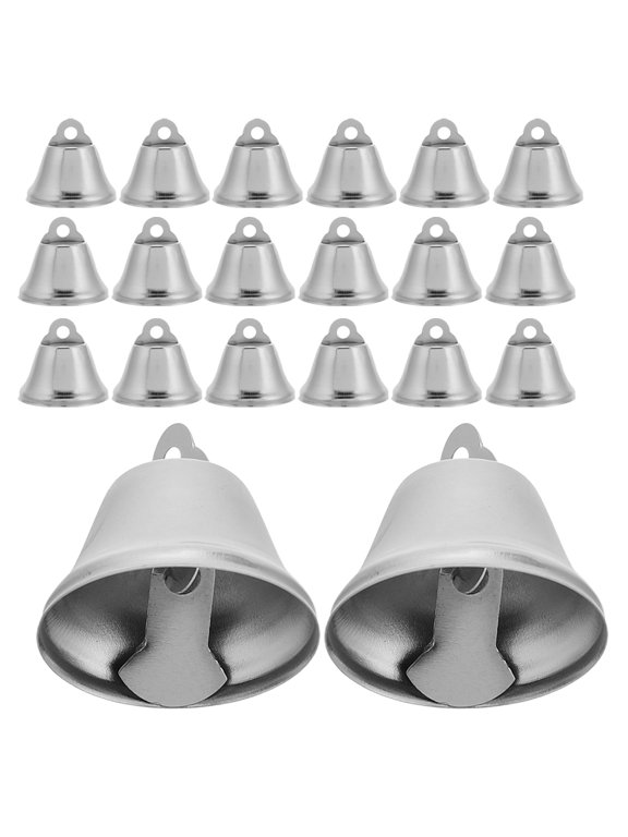 30 Pieces Metal Bell Pendants for Crafts, Iron Material, and Easy to Install for Projects