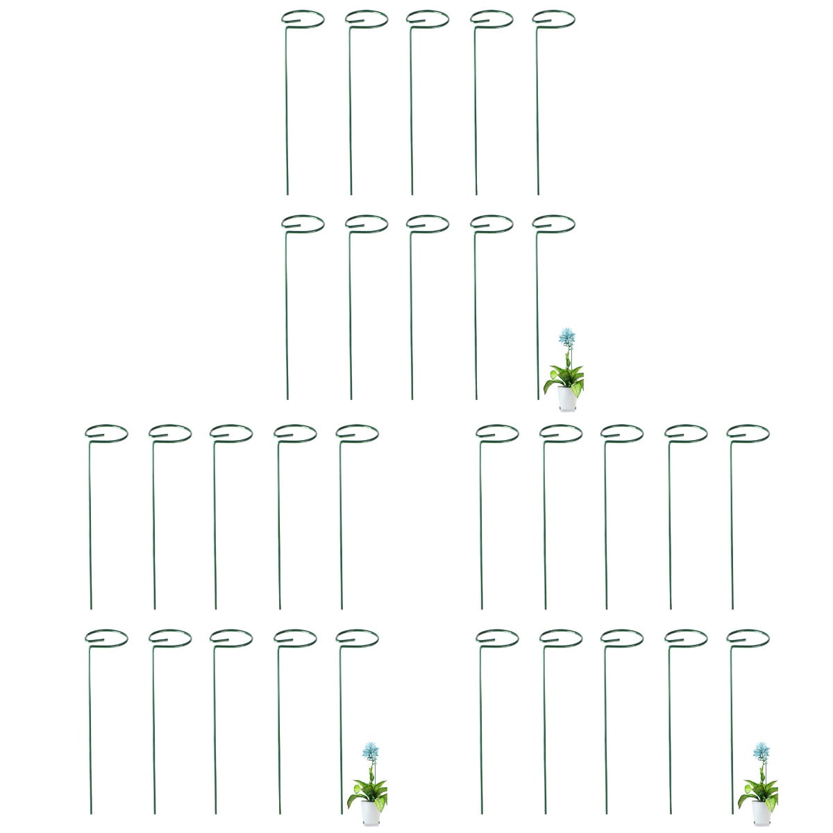 Hemoton 30-Piece Garden Climbing Trellis Rack Outdoor Plant Vine Support Stand for Shaping and Growing Plants