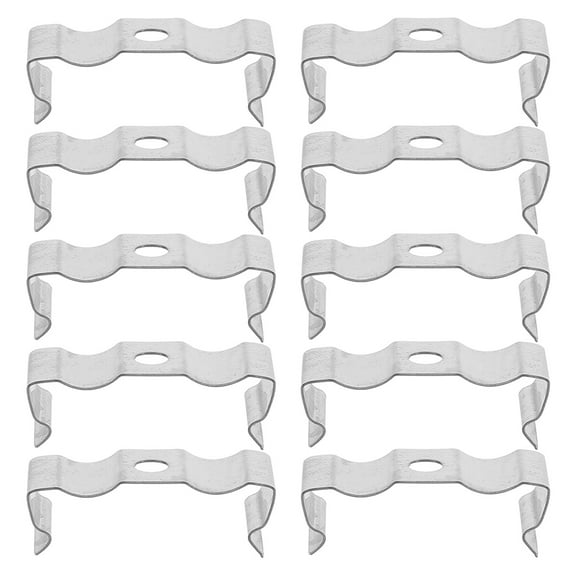 Hemoton  30 Pcs Mount Clip for Ceiling Light Lights Lamp Clamps Silver