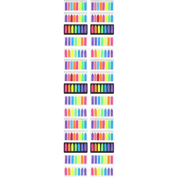 Hemoton 30 Sets Colorful Sticky Page Flags, Plastic Memo Tabs, Page Markers for Organizing Notes and Documents