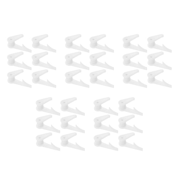 Hemoton 30 pcs Ceiling Flush Mount Clips Fixed Buckle Light Fixture Accessories Plastic Ceiling Lamp Shade Clips For Led Ceiling Lamps Light Fixture Parts