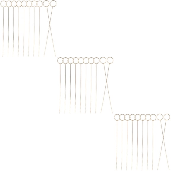 Hemoton 30 pcs Flower Card Holder Stick Flower Gift Card Holder Photo Clip Card Holder