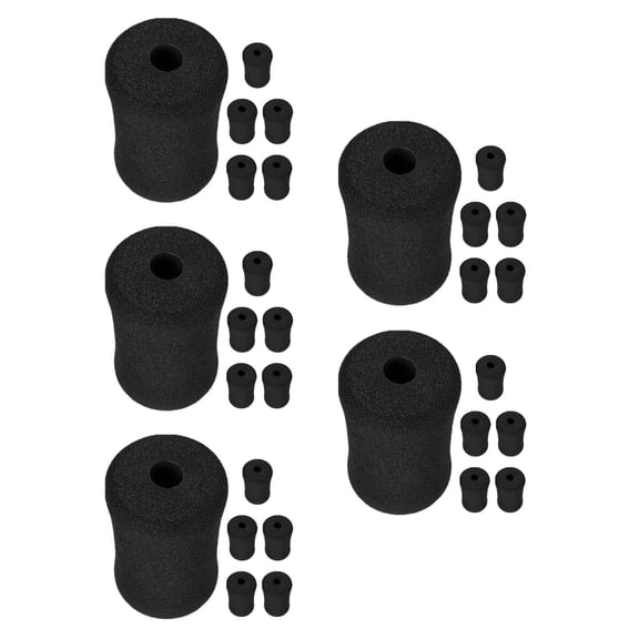 HEMOTON Masteelf 30 pcs Foot Foam Pads Rollers Replacement Set Weight Bench Foam Pads for Leg Tube Sit Ups Leg Curl Attachment Extension