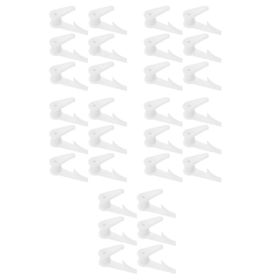 Hemoton 30 pcs  Lamp Shade Clips Ceiling Flush Mount Hardware Fixed Buckle Light Accessories Plastic Ceiling Light Fixed Clips For Led Ceiling Lamps