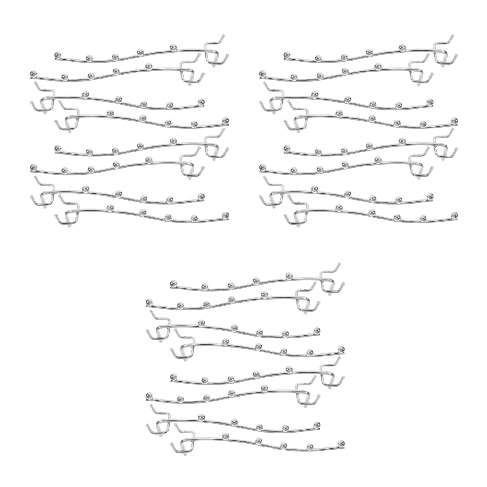Hemoton 30-Piece Heavy Duty Pegboard Hooks Set for Garage and Workshop, Iron Tool Hangers and Utility Hooks for Efficient Organization