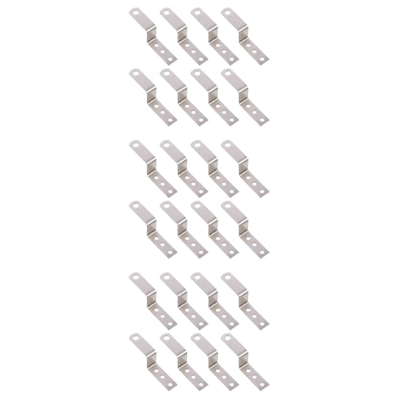 Hemoton 30 pcs Picture Hanging Kit Clip Rail Bracket Hanger Lock with 30pcs Screws