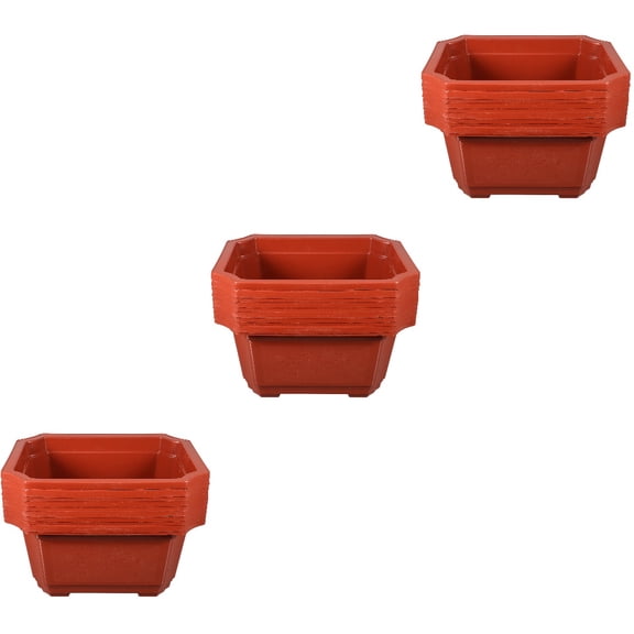 Hemoton 30 pcs Thicken Bonsai Container Bonsai Pot Succulent Plant Pot Fruit Tree Flower Pot