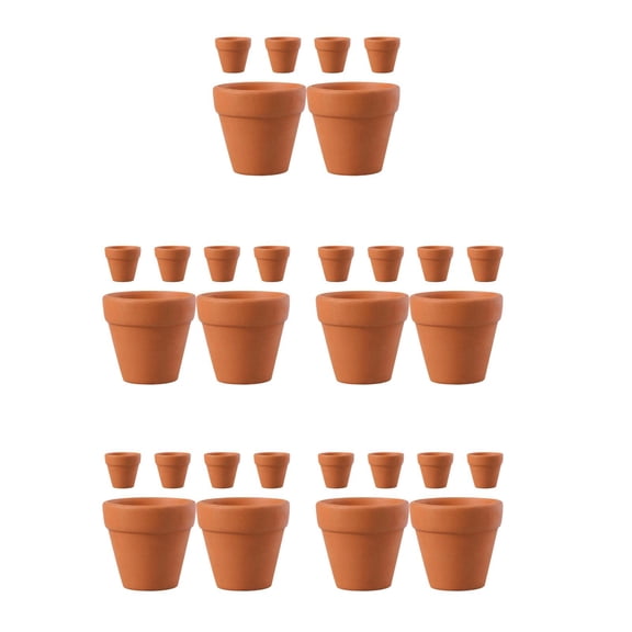 Hemoton 30 pcs Tiny Terracotta Pots for Crafts Miniature Clay Flower Planters Succulent Planters Small Nursery Plant Pots great for Indoor and Outdoor