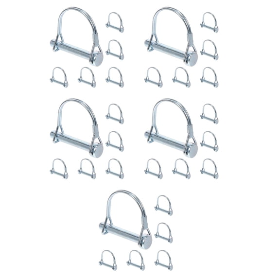 Hemoton 30 pcs Wire Lock Pin Long Trailer Coupler Pin Heavy Duty Trailer Hitch Locking Pin Safety Shaft Lock Pin For Farm Trailers Tractor Wagons Lawn Garden
