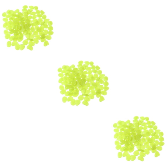 COOPHYA Luminous Garden Rocks Yellow for Fish Tanks and Yards 300Pcs