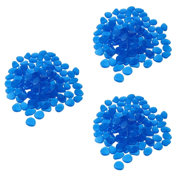 Hemoton 300 Pcs Glow in the Dark Pebbles Stones for Fish Aquarium Garden Decoration