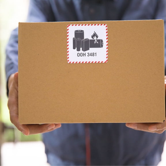 Hemoton 300pcs Battery Transport Labels Sticky Battery Stickers for Safe Battery Identification and Easy Application