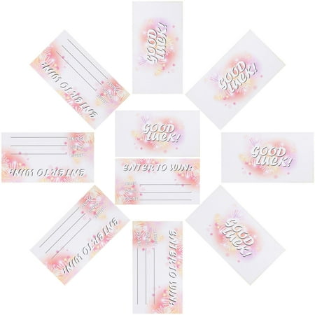 YOSADIER 300Pcs Raffle Ticket Cards for Fundraising Auctions and Door Prizes with Info Collection