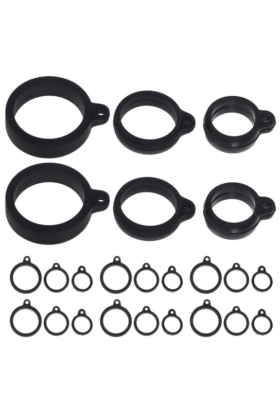 30pcs Belonging Hanging Rings Gadget Strap Rings Anti-lost Strap Silicone Ring Pens Rope Rings