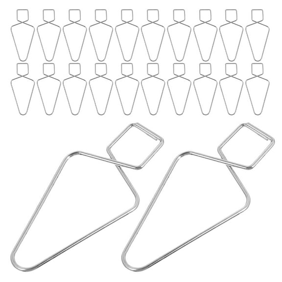 Hemoton 30pcs Ceiling Tiles Bar Clips Suspended Ceiling Decoration Hangers Suspended Ceiling Sign Hangers Drop Ceiling Hook Clips for Wedding Decoration