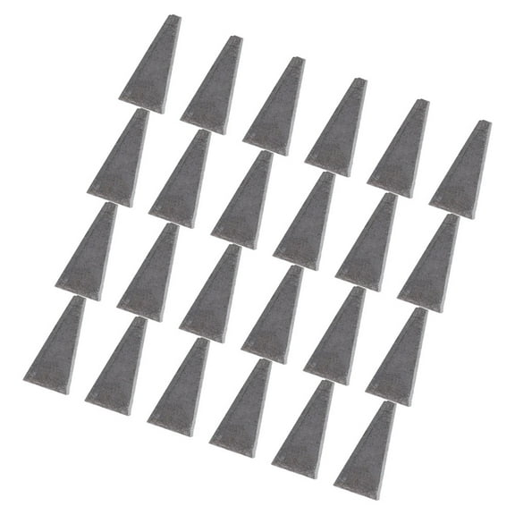 Hemoton 30pcs Triangle Wedges Tree Felling And Logging Wedges For Hammer And Axe Handles Metal And Wooden Construction For Farm Tools