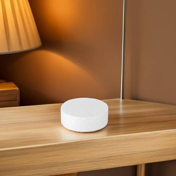 Hemoton 30pcs White Foam Cylinders Foam Circles 75mm Round Foam Discs For Diy Crafts Easy To Cut And Paint For Art Projects Modeling Sculpture