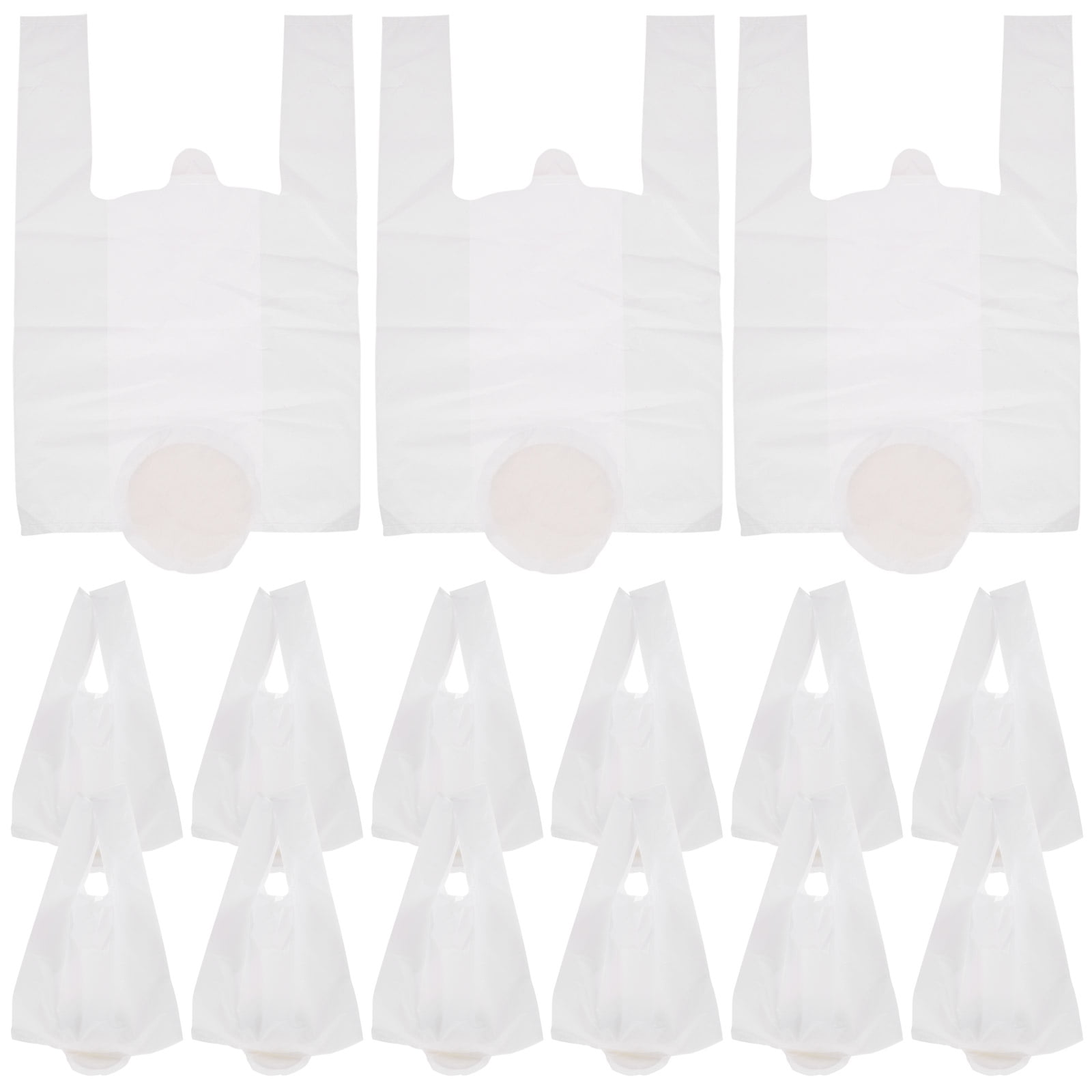 Hemoton 35PCS Commode Liners with Super Absorbent Pads Disposable Commode Liners Pail Bags