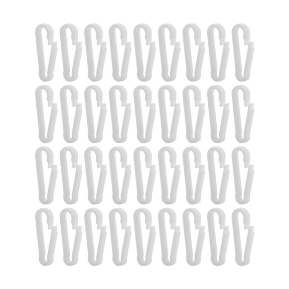 Hemoton 390 pcs DIY Plastic Hook Mask Hanging Hooks Adjustable Hoist Buckle Rope Buckles