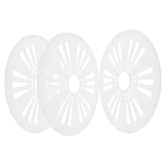HEMOTON 3PCS Automatic Washing Machine Cap Cover Replacement White Plastic 24cm Spinner Accessories