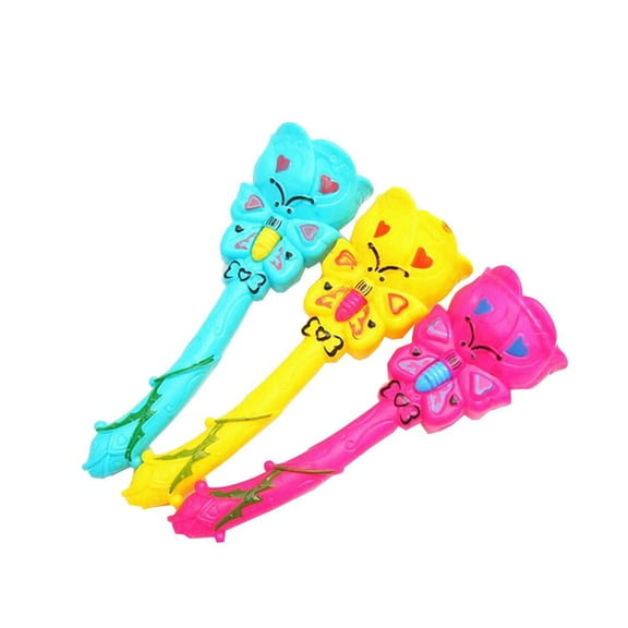 Homoyoyo 3PCS Kids LED Projection Flashing Glow Sticks Rotating Light Toys for Party Festival Celebration