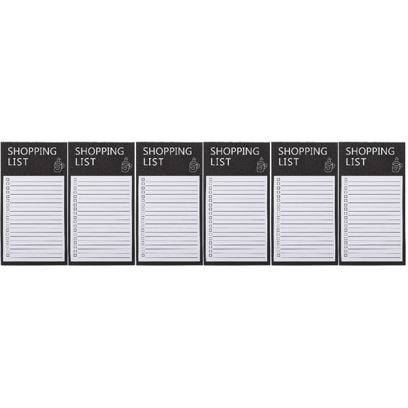 Hemoton 3pcs 2 Books of Grocery List Planning Pad Convenient Shopping List Planner Notepad Fridge Shopping List Pad