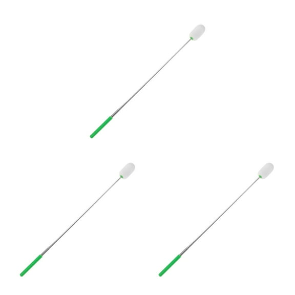 Hemoton 3pcs Absorbing Pottery Sponge Telescoping Sponge Stick for Clay Sculpting Painting Sponge Brushes for Stencil Paint Pottery Tools