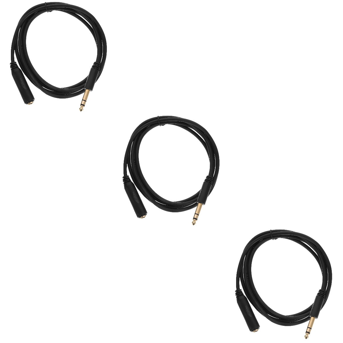 Hemoton 3pcs Audio Cable Extension 1/4 Inch Male To 1/4 Inch Female ...