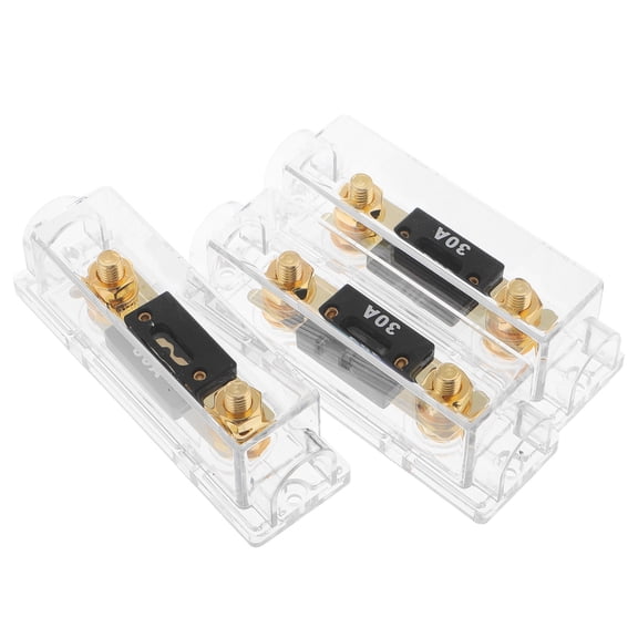 Hemoton 3pcs Auto Fuse Box For Car Audio Modifications Automotive Fuse Holder Protects Audio Equipment Ideal For Car Truck And Boat Audio Systems 30a