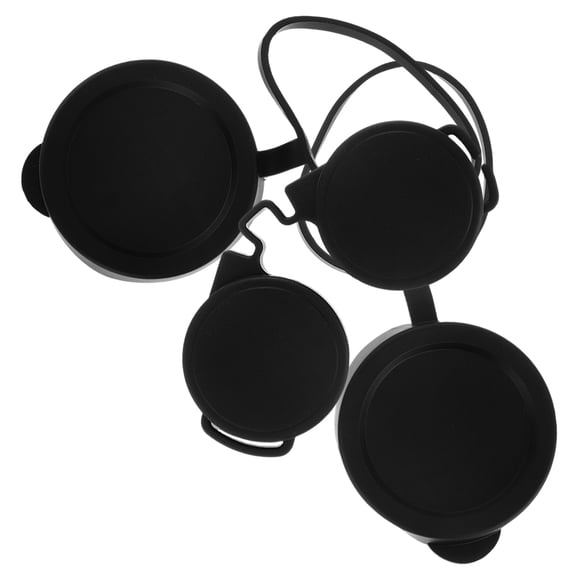 Hemoton 3-Pack Rubber Eyepiece Guards and Protective Lens Caps for Binoculars and Telescopes Accessories
