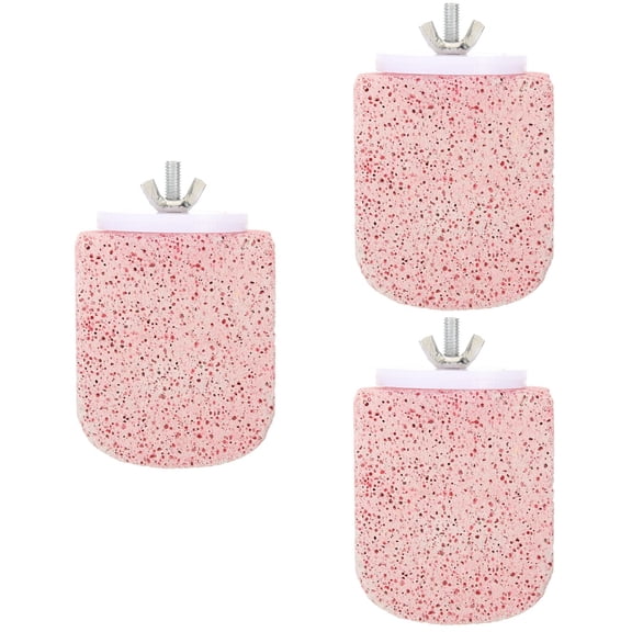 Hemoton 3-Piece Bird Perch Stand Set with Wear-Resistant Parrot Paw Grinding Stick for Birdcage Training Accessories