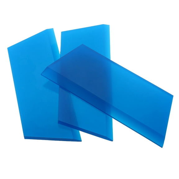 Hemoton 3pcs Car Decal Applicator Plastic Vinyl Squeegee for Car Window Windshield Glass Vinyl Scraper Decal Applicator Tool Blue