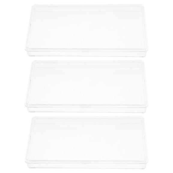 Hemoton 3-Pack Clear Plastic Money Holder Sleeves for Paper Currency, Banknotes Storage, Travel Bill Organizer Case