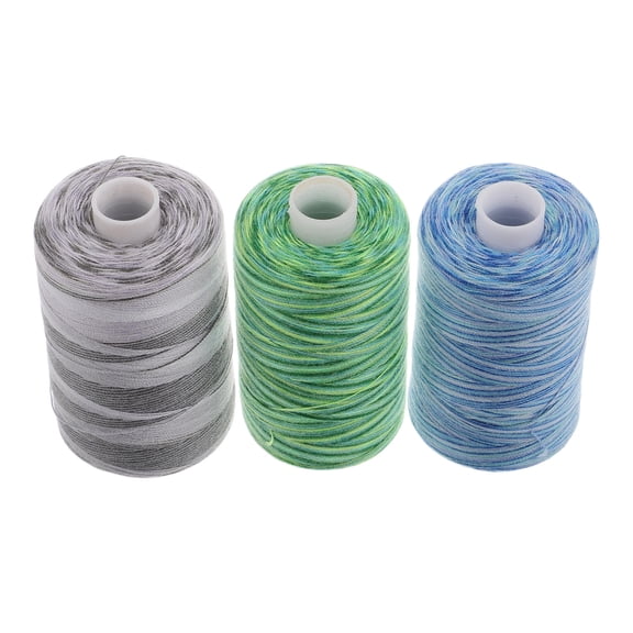 RENACLIPY Polyester Sewing Thread Assorted Colors for Garment Sewing, 3-Pack Threads