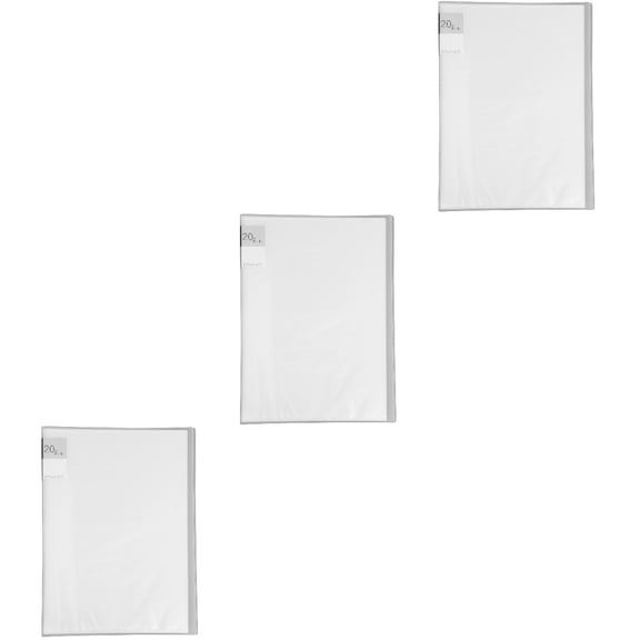 Hemoton 3pcs Display Folder File Folder Plastic Useful Folder Practical File Organizer File Document Organizer