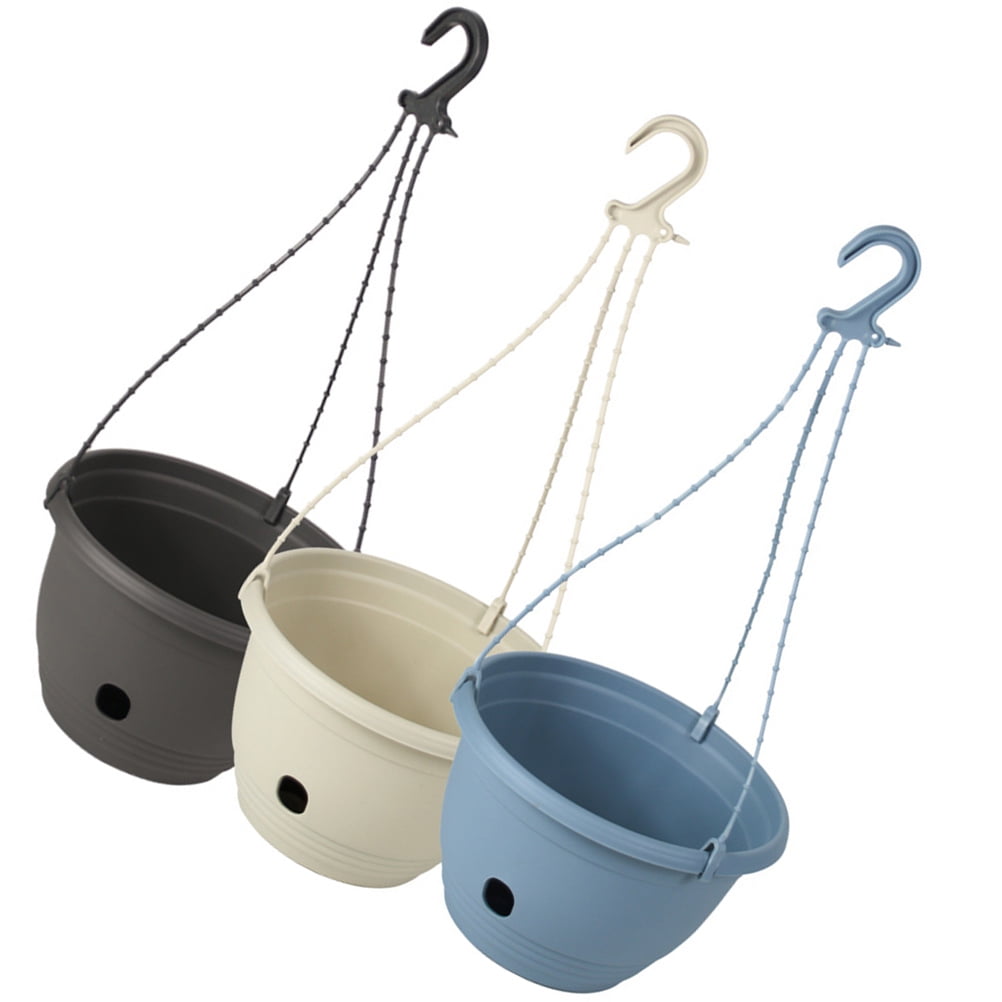 YOSADIER Balcony Hanging Pot Thicken Design Hanging Planter Pots 3Pcs