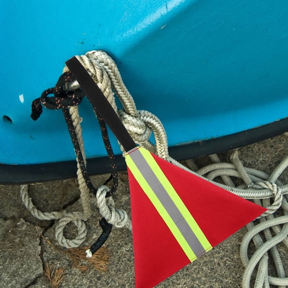 Hemoton 3pcs High Visibility Reflective Safety Flag Kayak Flags Kayak Boat Flag Kayak Flags For Safety Kayak Travel Warning Flag Safety Travel Flag For Kayak