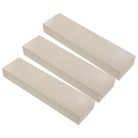 Hemoton 3-Piece Double-Sided Sharpening Stone Set for Kitchen Knives, Scissors, and Easy Sharpening Use
