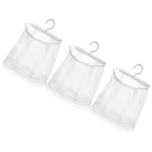Hemoton 3pcs Mesh Storage Pouch Toy Storage Bag Hanging Mesh Hamper Bathroom Hanging Net Bag Toy Storage Mesh Hamper For College Dorm Apartment