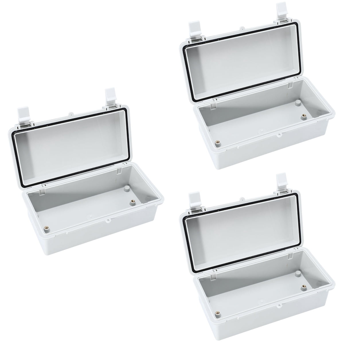 Hemoton 3pcs Outdoor Junction Box Abs Waterproof Junction Box Electrical Project Junction Box
