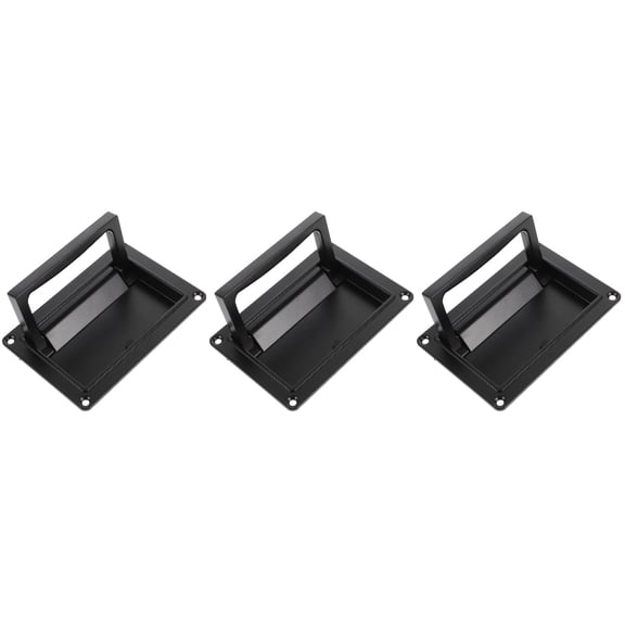 Hemoton 3pcs Recessed Door Handle Pocket Door Handle Flush Mounted Door Handle Door Pull