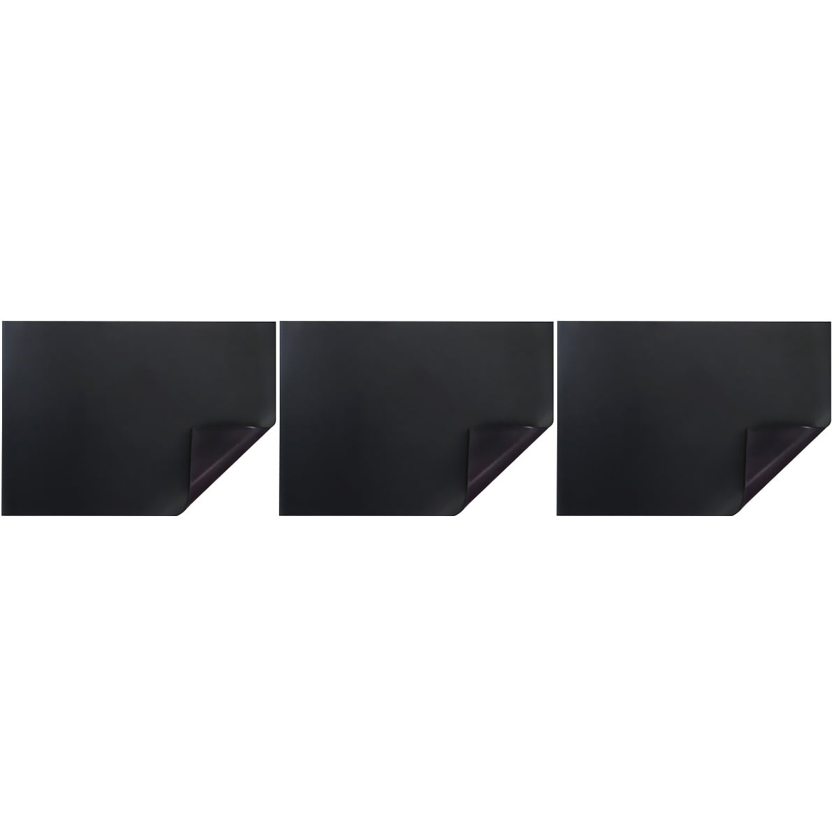 Hemoton 3pcs Reusable Refrigerator Tips Magnetic Sheet Self-Stick Magnetic Blackboard Sticker