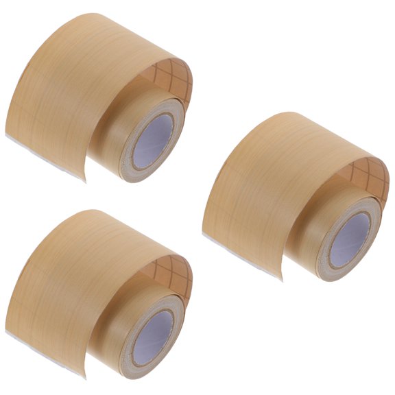 Hemoton 3pcs Self-adhesive Baseboard Trim Wall Sticker Background Floor Corner Skirting Board(5m)