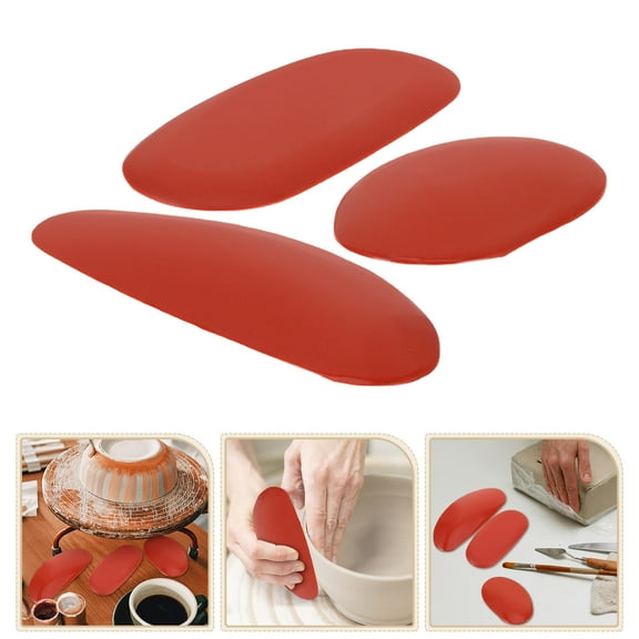 Hemoton 3pcs Silicone Clay Tools 3 Sizes Sculpting Tool Set Ideal For Pottery And Polymer Clay Home School And Studio Use Crafting Supplies