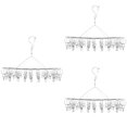 thumbnail image 1 of Hemoton 3pcs Stainless Steel Socks Hanger Clothes Drying Rack Windproof Clip for Efficient Laundry Organization, 1 of 8